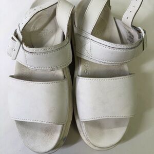 Dr. Martens Off-White Leather Footwear